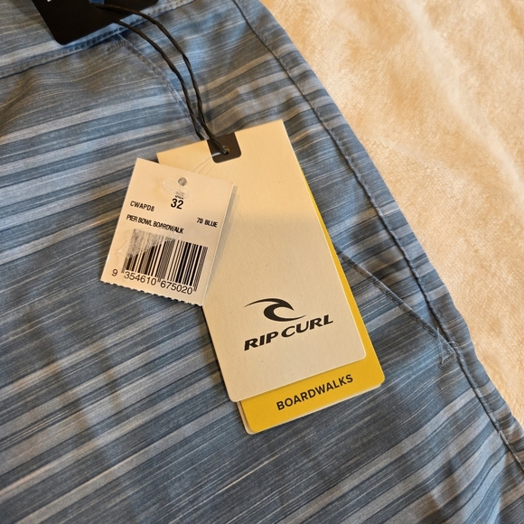 ‼️3/$30‼️Rip Curl All Time Cargo Board Shorts Size 32 Swim Trunks Blue Surfing - Picture 2 of 13